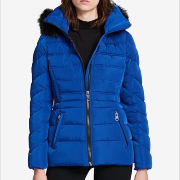 calvin klein mid weight down nylon